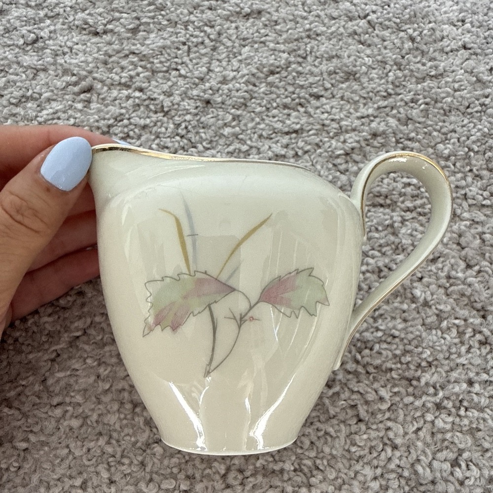 Mitterteich Bavaria Vintage Porcelain Tea Set 2 Cups 2 Saucers Sugar CupMilk Jug - Picture 5 of 8